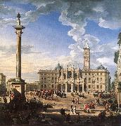 The Piazza and Church of Santa Maria Maggiore ch PANNINI, Giovanni Paolo